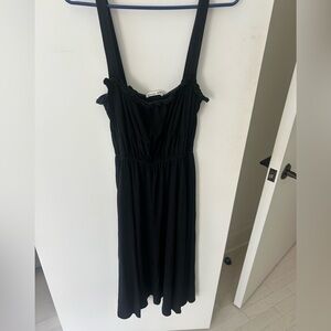 Reformation Black Midi Dress